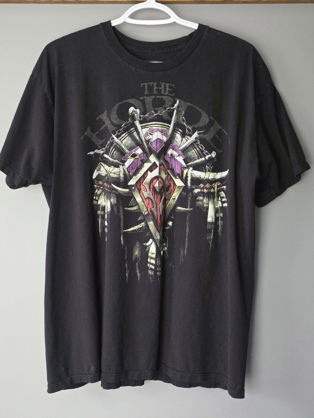 Black Short Sleeve World Of Warcraft The Horde Graphic Tee Men's Size XL